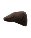 Made in UK Moleskin Shenmore Flat Cap Brown